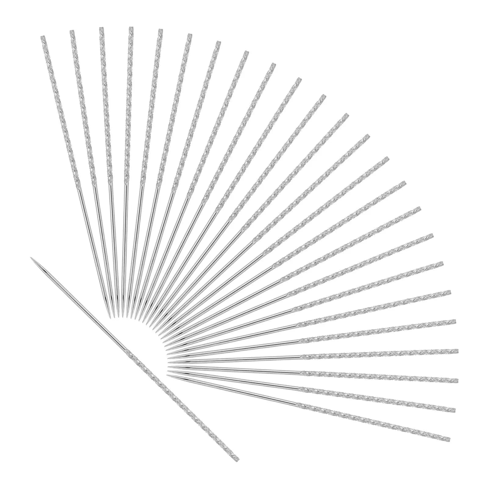 Set di 30 Aghi da Cucito con Strumento per Riparazione Nodi 0.8x60mm, Riparatore in Metallo per Tessuti, per Cucito a Mano, Maglioni e Vestiti