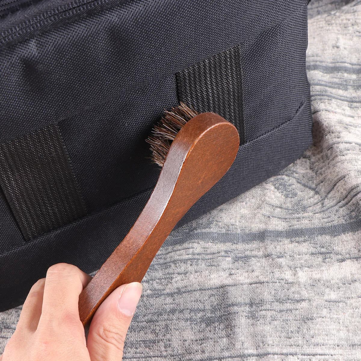 Set di 3 spazzole per la pulizia delle scarpe in legno, resistenti, ecologiche, leggere, dal design ergonomico, per uomo e donna, per scarpe sportive e eleganti.