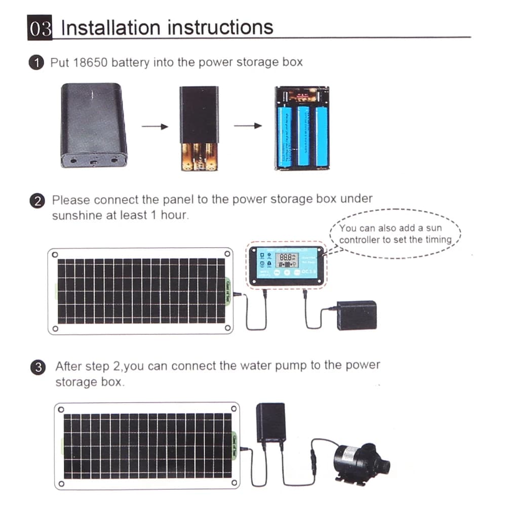 18V 30W Fountain Panel Pump Garden Decoration Mini Solar Power Panel Water Pump Watering System Energy Saving Kits for Fish Tank