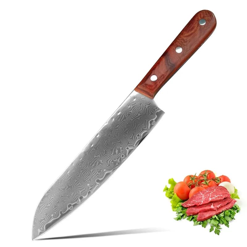Japanese kitchen knife sharp knife sliced knives to dexify mannaia meat butcher cutter wooden handle