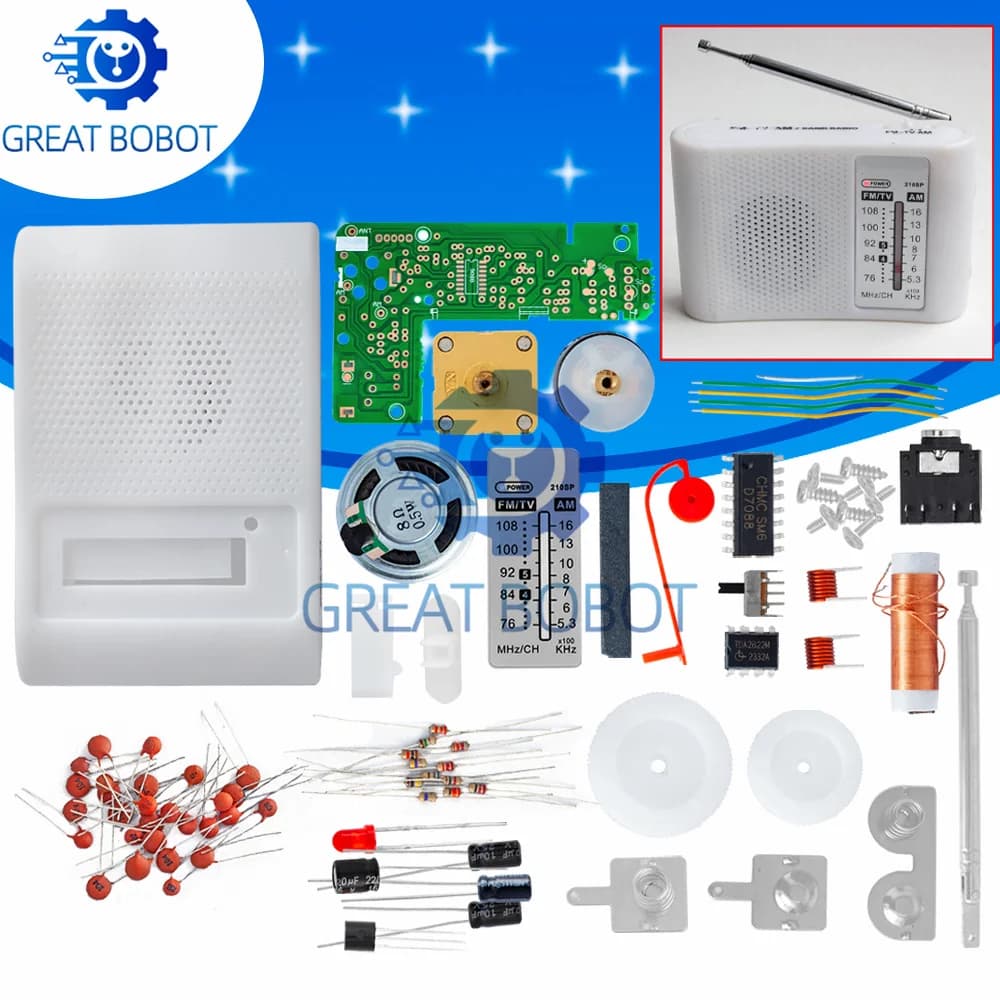 BS 1 Set AM/FM Stereo Radio DIY Kit: CF210SP Electronic Production Suite For Arduino