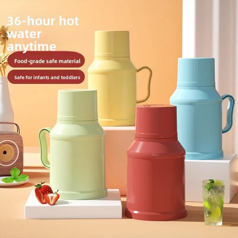 Old Style Water Bottle Thermal Office Kettle Small Size Home Use Warm Bottle Plastic Glass Inner Tank Water Pot