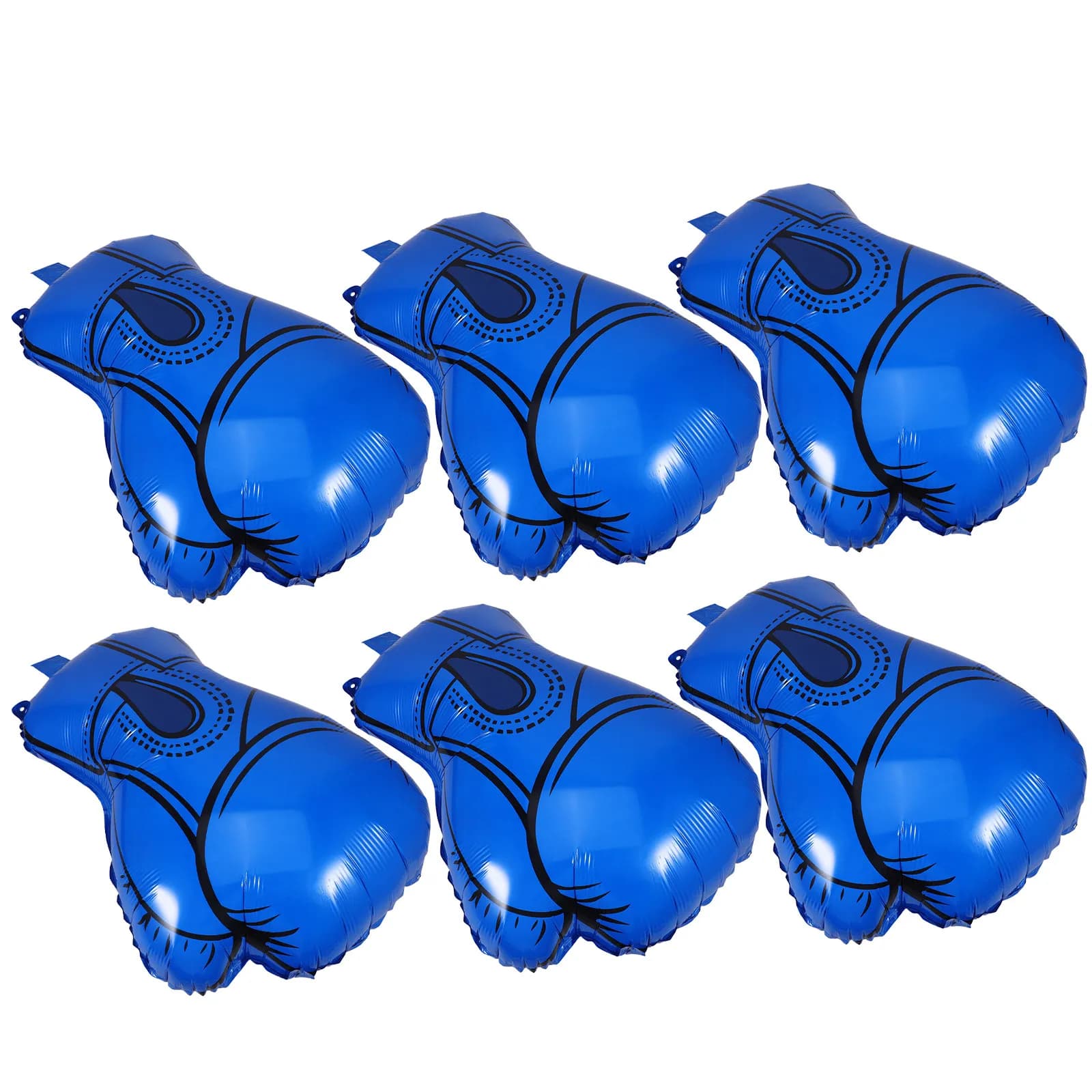 6 Palloncini a Forma di Guantoni da Boxe, Decorazioni Realistiche Gonfiabili per Feste a Tema Pugilato, Accessori per Feste di Compleanno a Tema Palestra