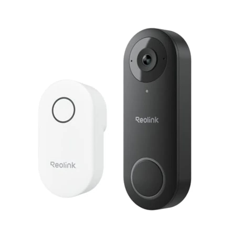 Videocitofono WiFi con Telecamera - Cablato 2K per Esterni, WiFi 5G/2.4G, Angolo di Visione Ampio 4:3, Rilevamento Intelligente, Archiviazione Locale, Senza Abbonamento