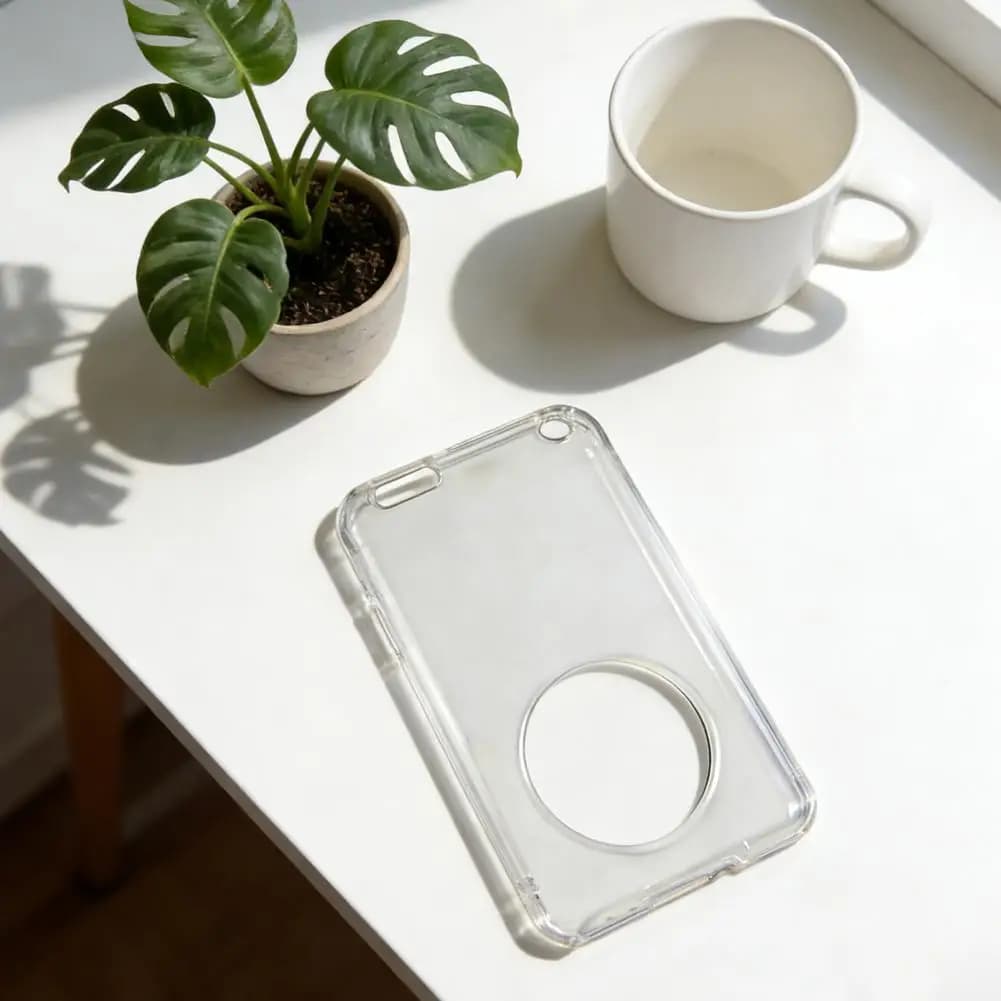 Protective phone back cover with ultra thin transparent PC for Apple iPod Classic