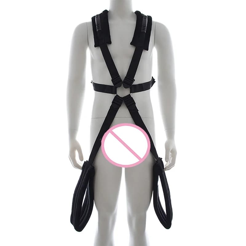 BDSM Sex Toys Bondage Gear Binding Spreader Adult Games Erotic Man Chastity Couples Nylon Swinging Belt Restraint Set Sexy Shop