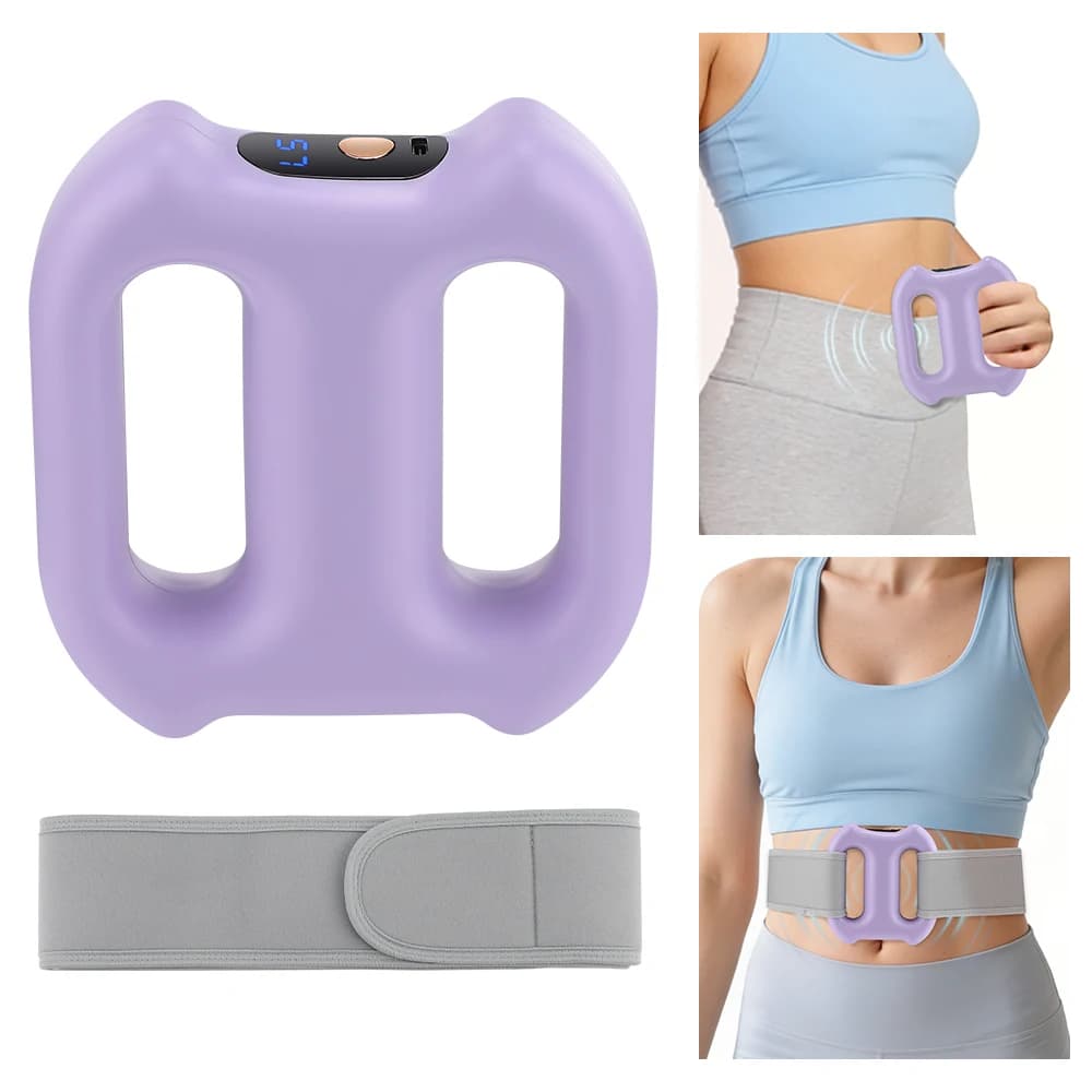 Electric belt massager for whole body with belt Double Ergonomic portable ring Vibration Fat loss Deep tissue body muscles relaxation