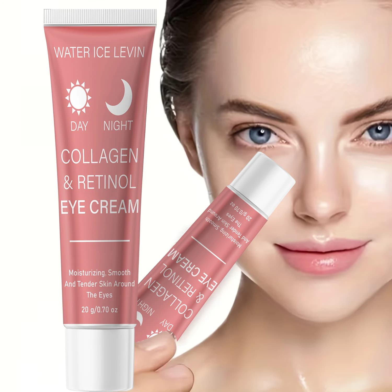 Retinol Eye Cream with Collagen & Hyaluronic Acid – Firming Moisturizer for Smooth Skin 20g