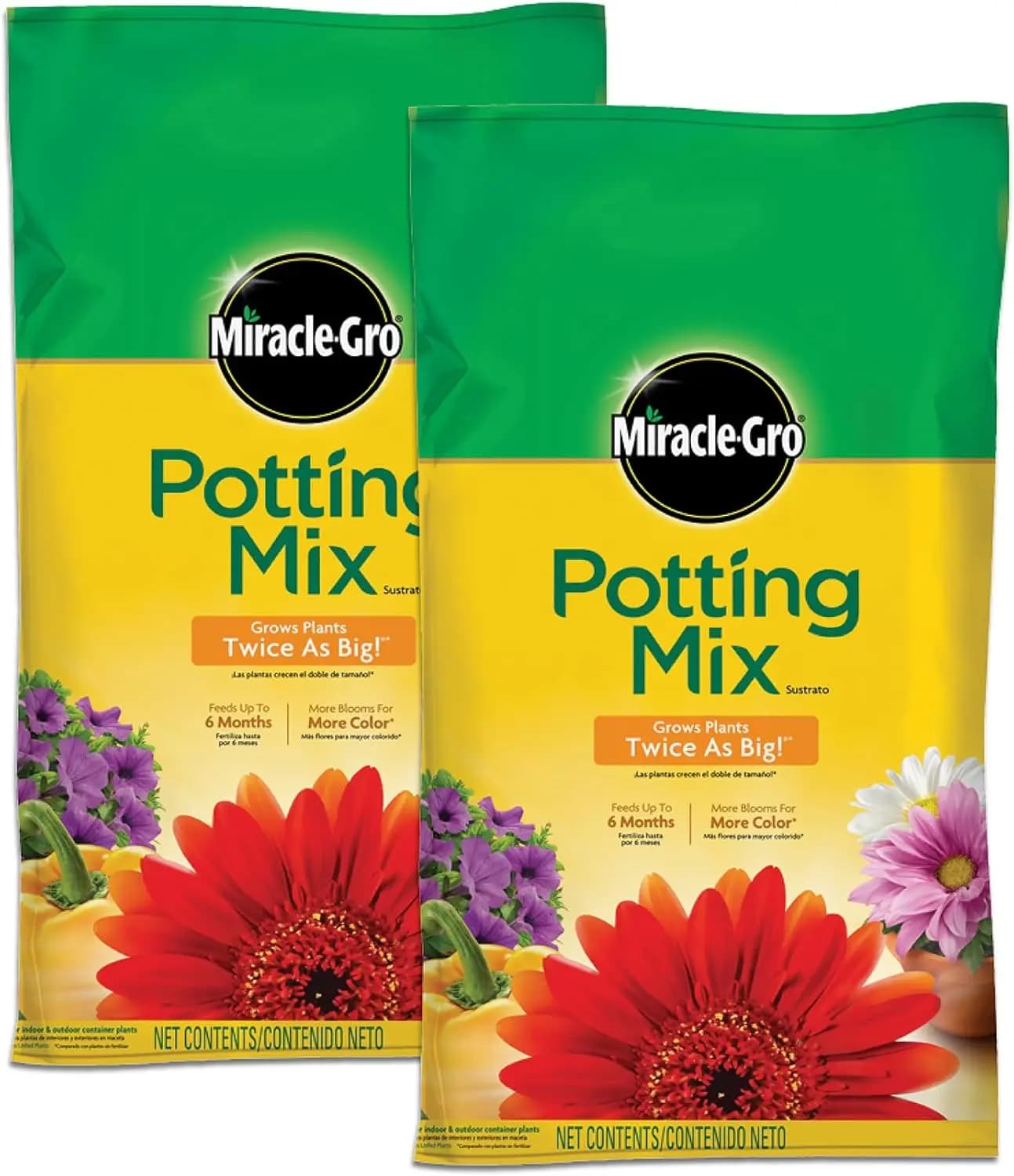 Premium soil for Plants in Vase, Flowers, Vegetables - Nutre up to 6 months, 8 qt (Pack of 2)
