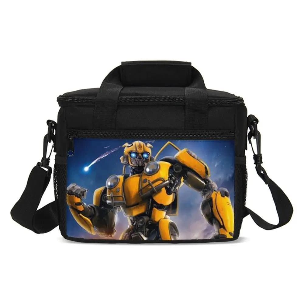 Transformerss, with lunch bags, portable thermal bag with shoulder strap, lunch bag, waterproof lunch bag thickened for students