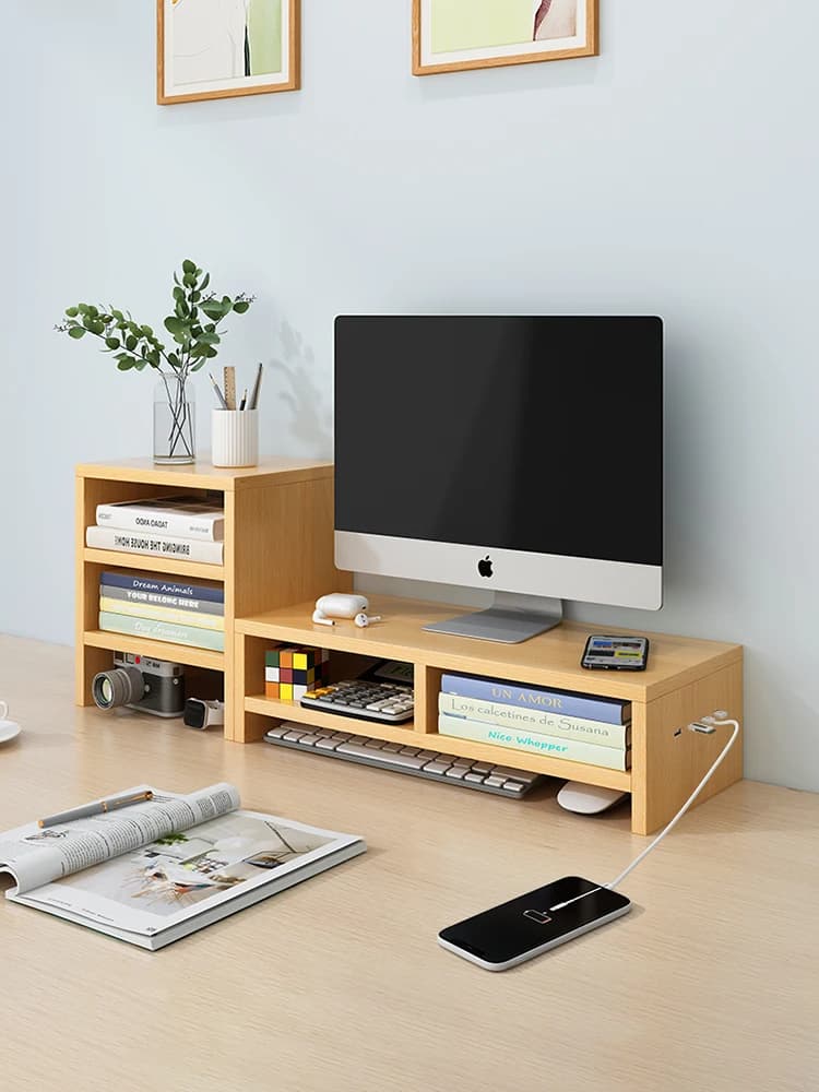 Desktop Cuter Monitor Stand Office Desk Screen Support Storage Ra Base Tower pe Display Stand Simple Modern Sle