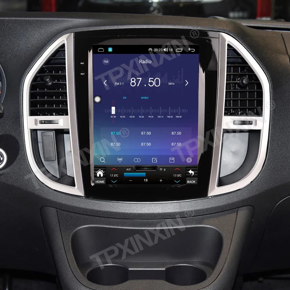 For Mercedes-Benz Vito 2017~2020 Vertical Screen Android 14 Carplay Car Radio Automotive Multimedia Player GPS Navi Head Unit