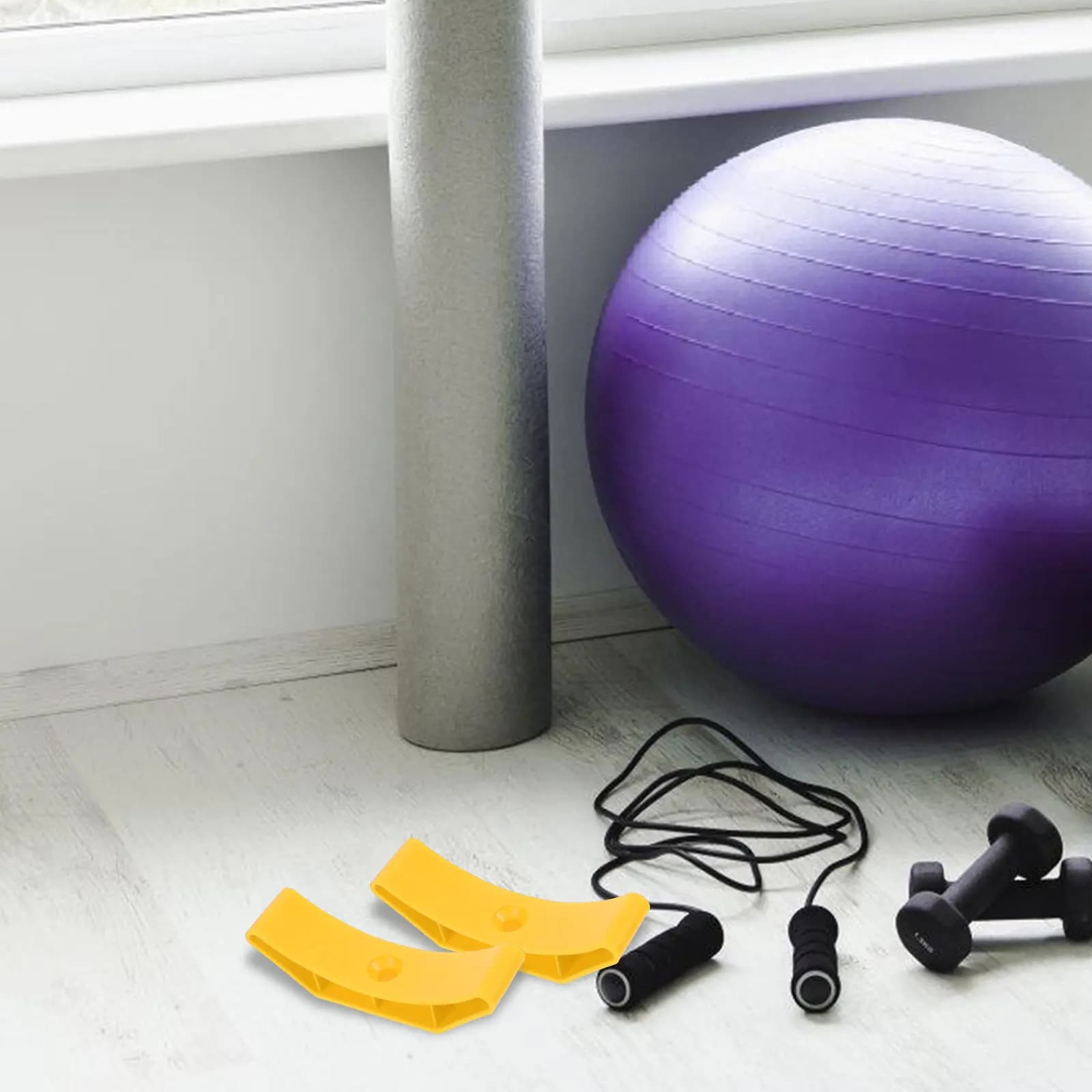 Support for handlebars of 10 pieces, light design and cable, noise reduction, durable, for storage in gym, for home exercises, portable, for kettlebell