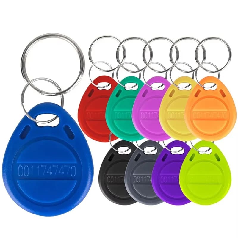 20 Pezzi Portachiavi RFID 125KHz TK4100 EM4100 per Controllo Accessi, Chip di Prossimità Smart, Etichetta di Identificazione per Ingresso Sicuro