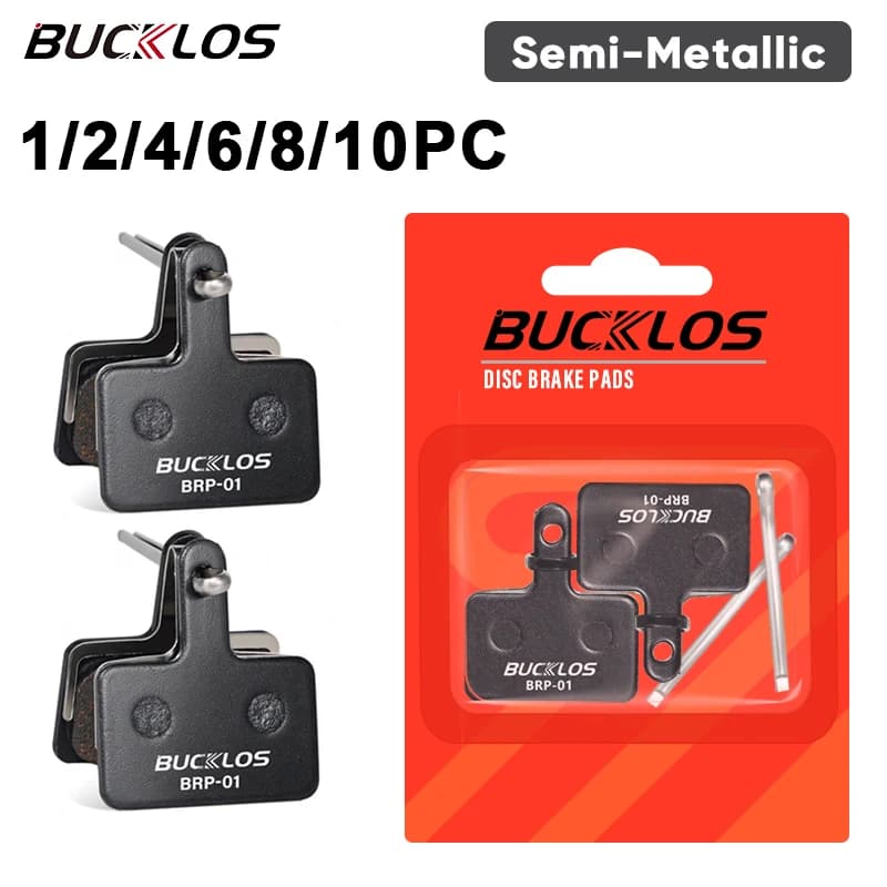 BUCKLOS pastiglie freno bici MTB freno idraulico disco Semi-metallo Pad Fit B01S B05S Mountain Road bicicletta freno parte per SHIMANO MT200
