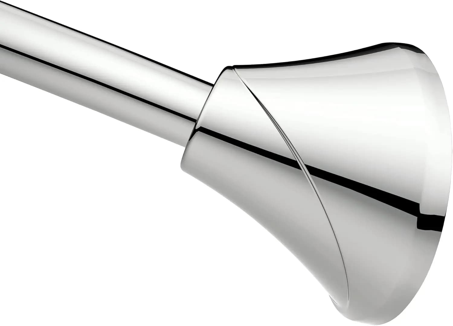Asta per Tenda Doccia Curva Regolabile a Tensione a Molla Senza Foratura per Bagno, Finitura Cromata, CSR2172CH