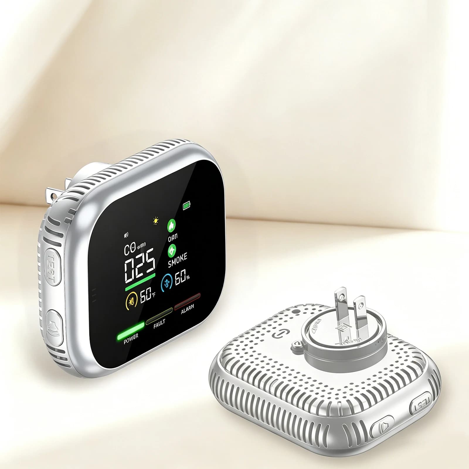 6-in-1 Portable Air Quality Monitor Portable Airs Detector Carbon Monoxide Detectors for Home RV Car Apartment Travel