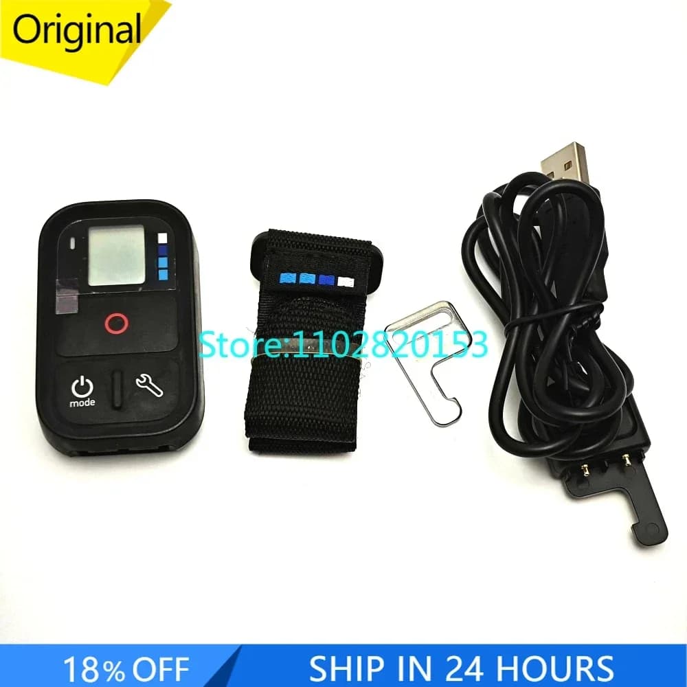 Genuine for Gopro Hero8 Hero7 Hero6 hero 8 7 6 5 4 3+ 3 Wifi Smart Remote ARTE-002 with recharge cable wrist strap