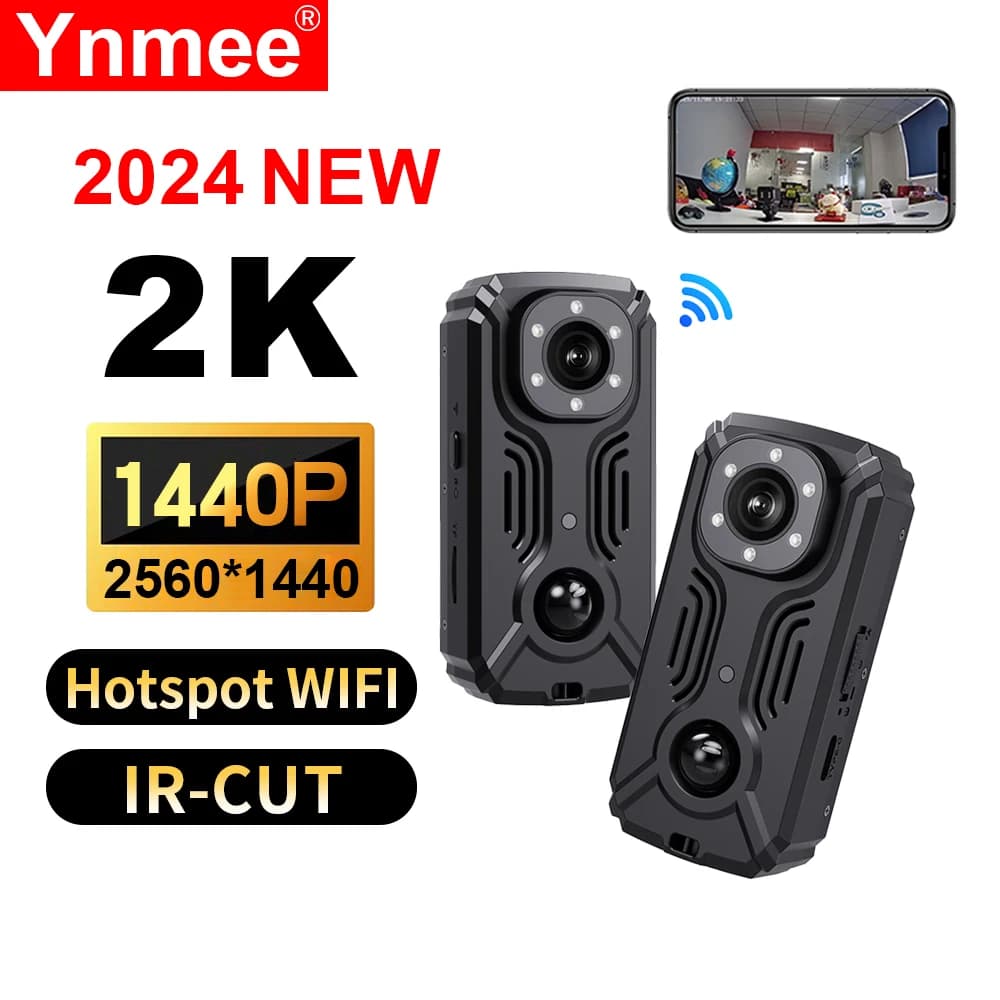MD37-2K WIFI Body Cam Dash HD Mini camera for motorcycle Wearable camera Police cameras PIR Standby Time IR-CUT Pocket Camare