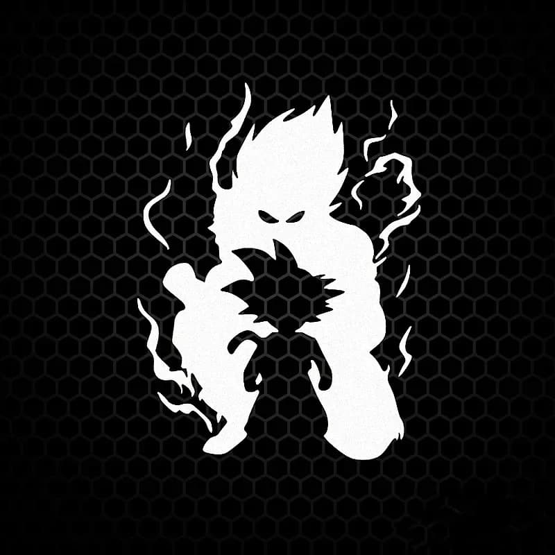 Car Stickers Son Goku Kakarotto Saiyan DBZ Anime reflective decoration for windscreen bumper trunk motorcycle