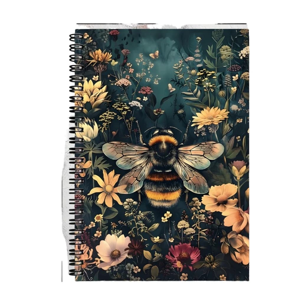 New Popular Cross-border 100 Pages A5 Honeycomb Floral Spiral Notebook, Sketchbook, Diary & Notepad
