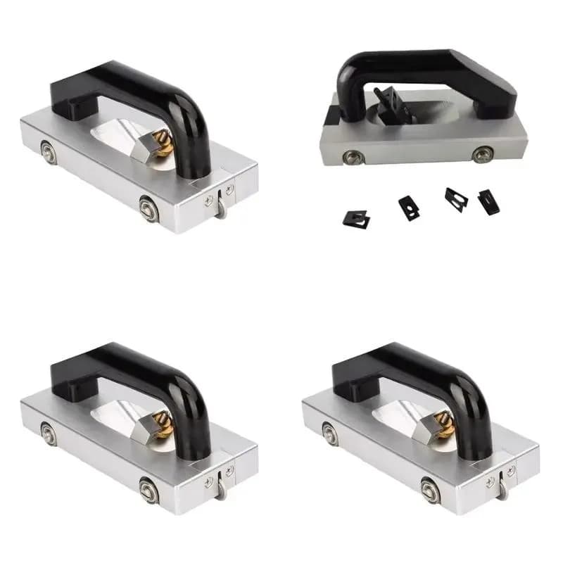 DIY U Wheel Slotter 10 Piece Blade Set Vinyl Floor Welding Handle Tool PVC Grooving Cutter