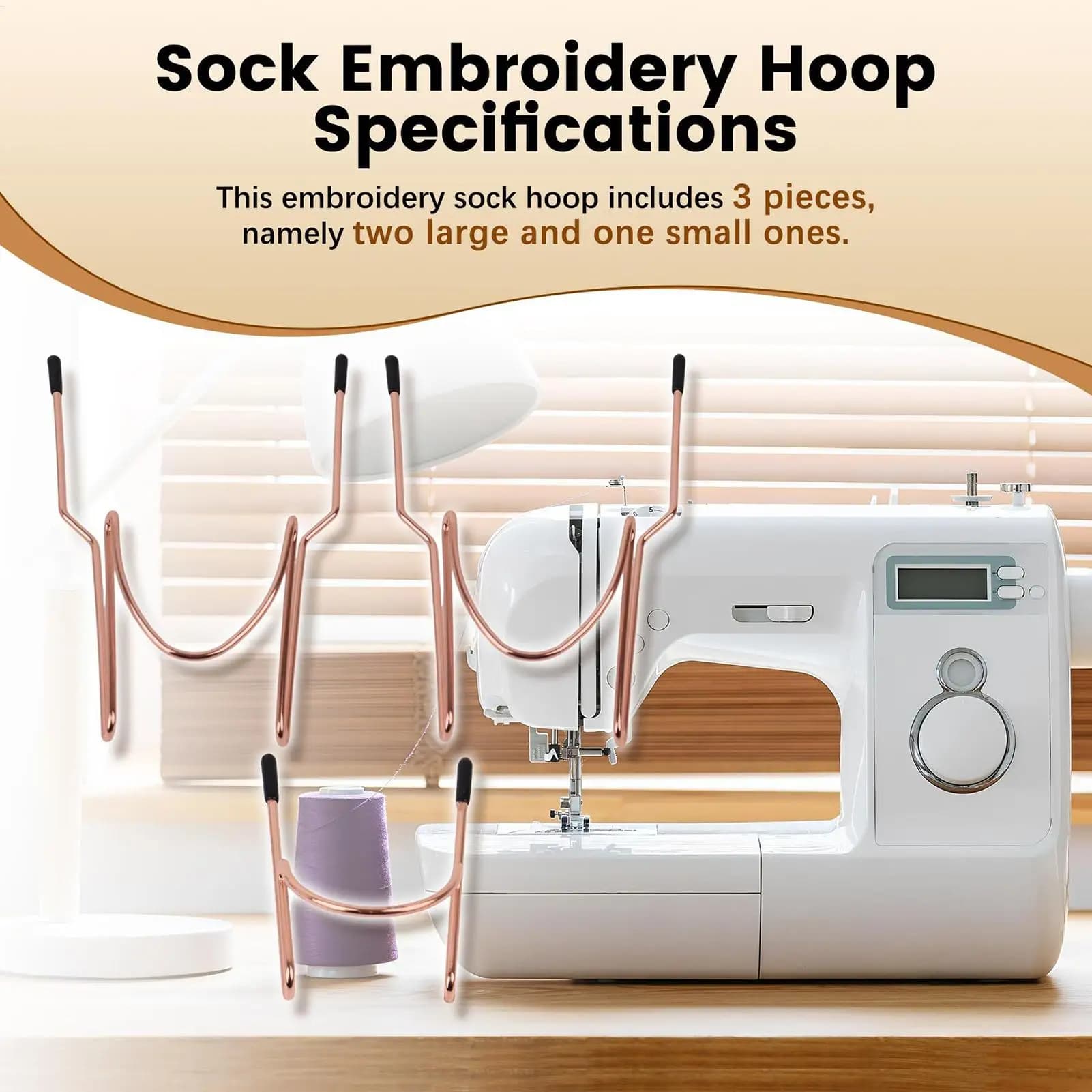 Sock Hooping Metal Easy Portable Socks Aid Embroidery Tools For Women Men Adults Beginners Experts Handmade Project Home Indoor