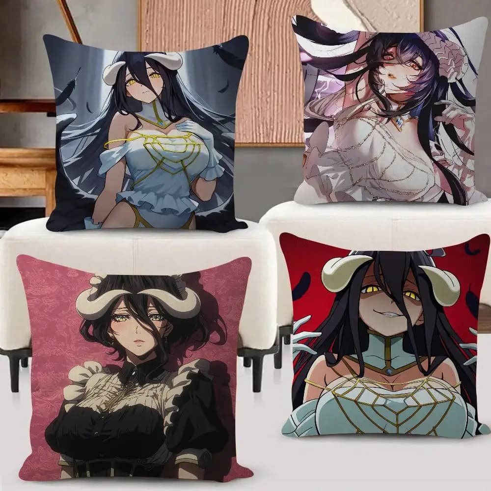 Fodera per cuscino Anime A-Albedo Overlord, decorazione per divano e casa, regalo per bambini