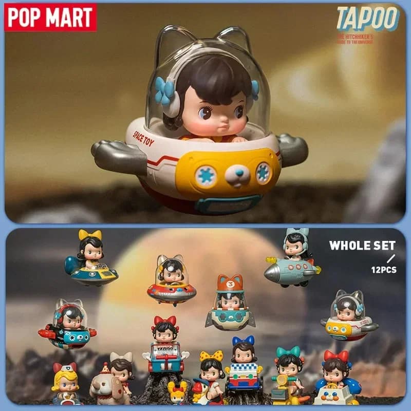 POP MART TAPOO La guida dell'autoadesivo della serie Universe Scatola cieca autentica Scatola misteriosa Guess Bag Giocattoli Anime Figure Desktop
