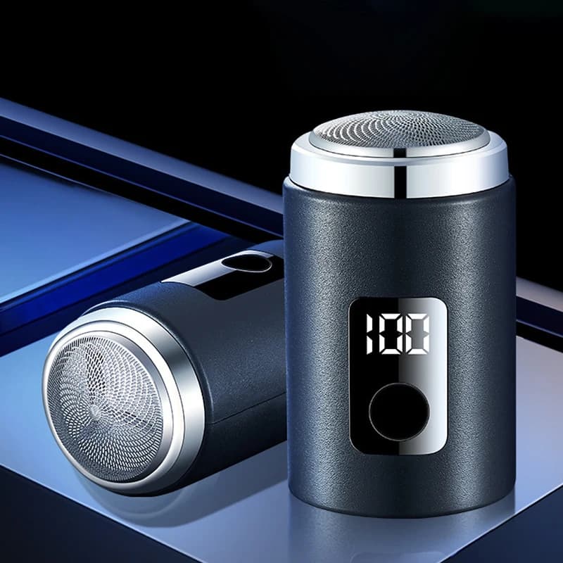 Mini rasoio elettrico da uomo con schermo di visualizzazione dell'alimentazione viaggi d'affari portatili rifinitore per barba rasoio ricaricabile USB ricarica TypeC