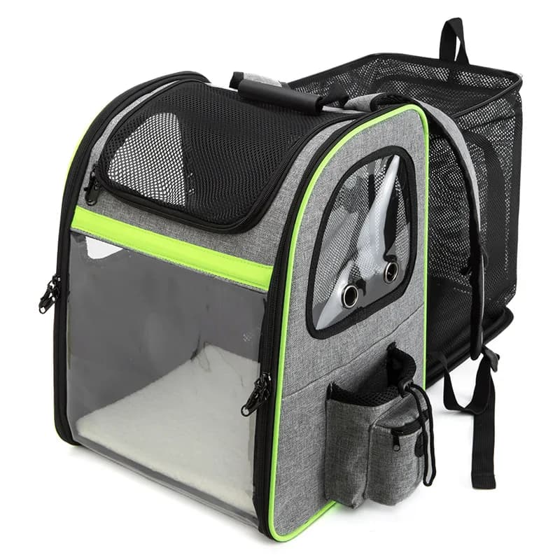 Forniture per animali domestici Trasportino per animali impermeabile espandibile con finestre in rete da viaggio, perfetto per cuccioli e gatti