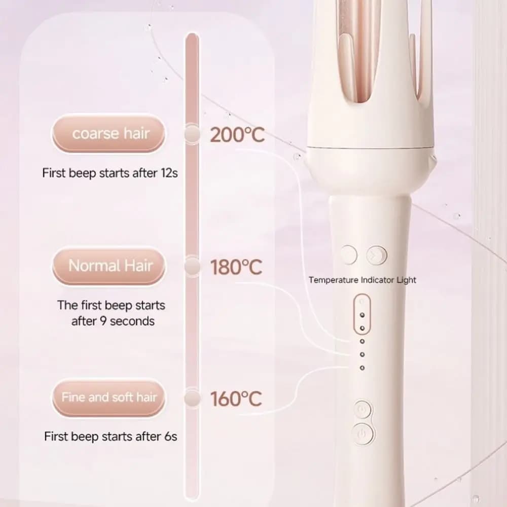 Ceramic Automatic Hair Curler Negative Ion Anti-scald Iron Hair Straightening Comb 5-in-1 Automatic Curling Curling Iron