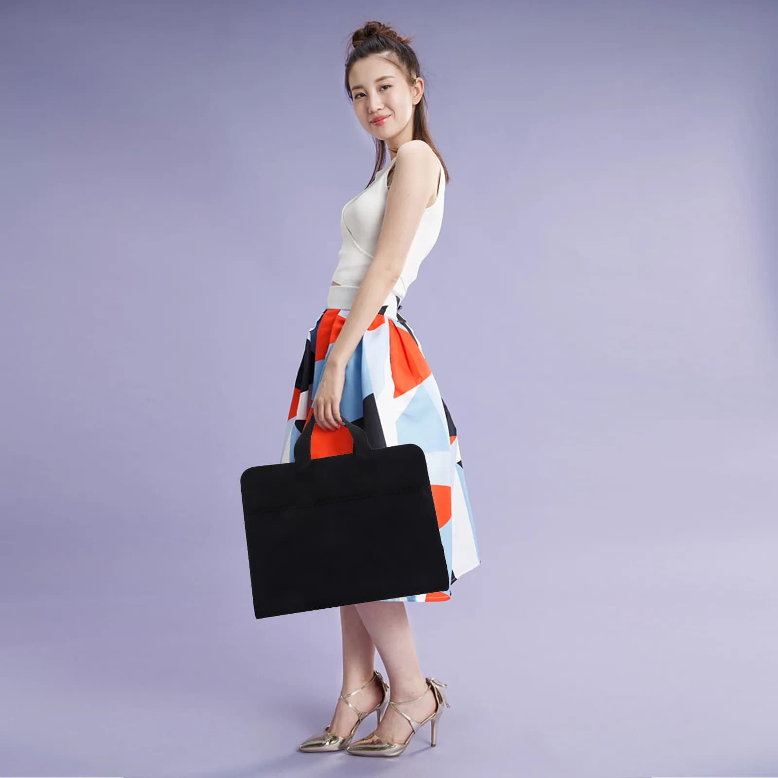 Multi Layer Expanding File Folder Accordion Design Large File Organizer Portable Document Storage Bag for Office Student