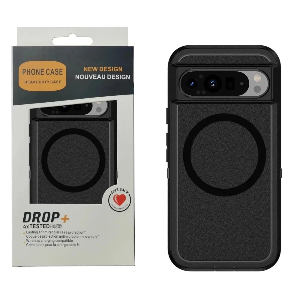 Con scatola di pacchetti Armatura per custodia di ricarica Magsafe per Google Pixel 10 9 Pro XL 8A Copertura protettiva antigoccia per uso militare resistente