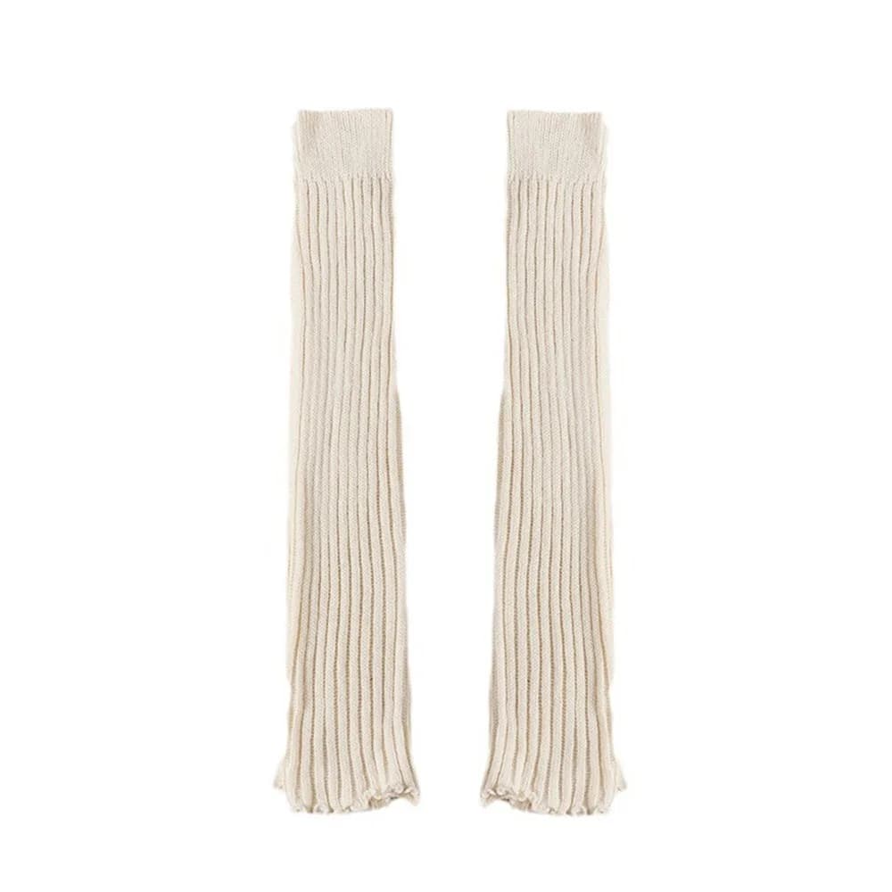 Solid Color Lolita Leg Warmers Thickened Crochet Pattern Knitted Foot Cover Warm Foot Cover Crochet Socks