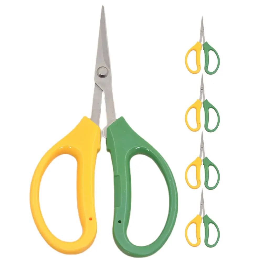 Set di 5 Forbici Professionali da Giardinaggio in Acciaio Inossidabile, Leggere con Impugnatura Ergonomica per Potatura di Alberi da Frutto e Fiori