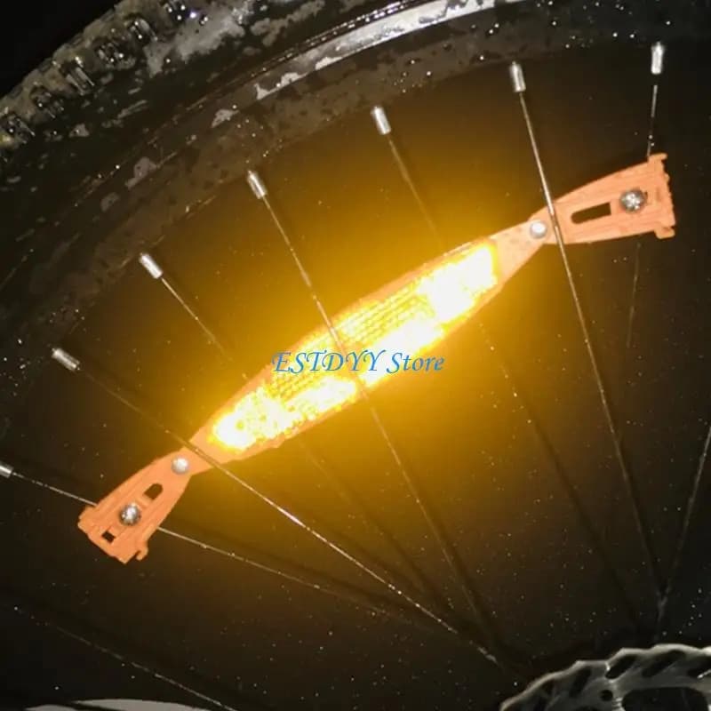 G6DE Durevolezza Riflettori per ruote biciclette per migliorare sicurezza notturna Facile installazione mountain bike e