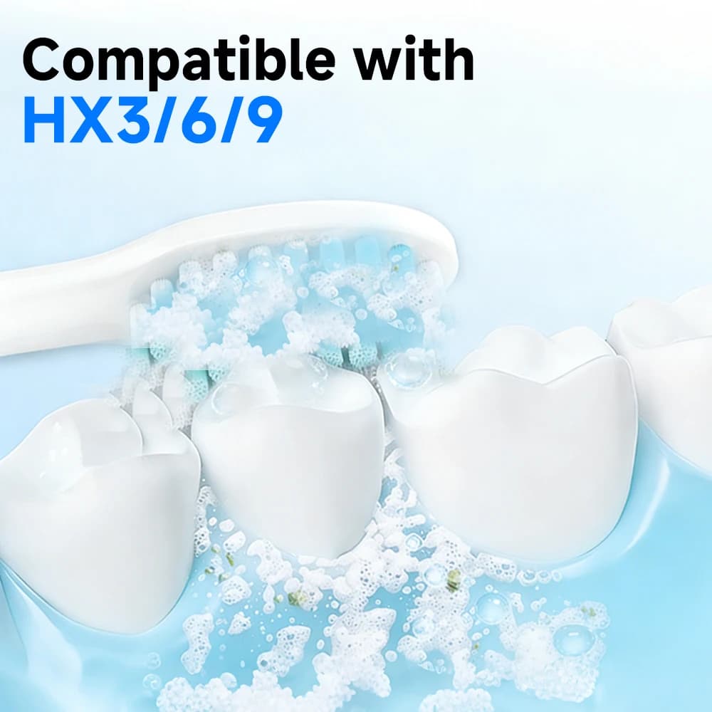 Testine di ricambio compatibili con le testine per spazzolino elettrico Philips Sonicare DiamondClean serie HX3/HX6/HX9 HX6064HX6100