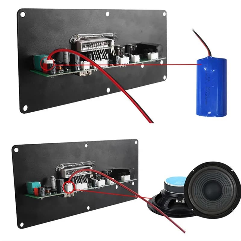 Ingegioso-Bluetooth Audio 15W Scheda Amplificatore Con FM BT Audio Altoparlante Portatile 5V Karaoke Scheda Amplificatore di Potenza Amplificatore MP3