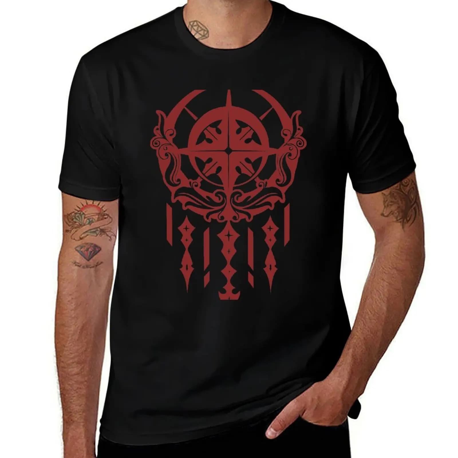 Dreamcatcher Raid of Dream RED T-Shirt Soft Cotton Print T-Shirt