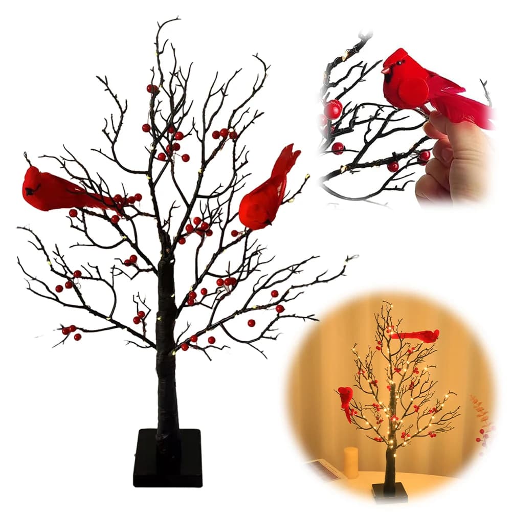 Mini albero luminoso albero illuminato a batteria albero decorazione da tavolo luce decorativa LED fata luce per soggiorno camera da letto