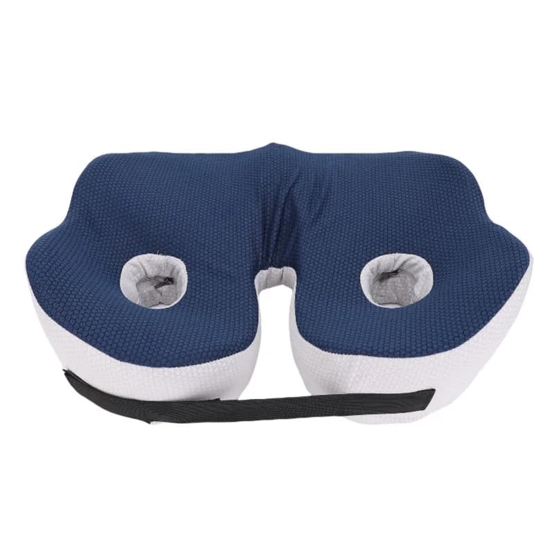 Cuscino per sedia in memory foam, supporto traspirante, cuscino ergonomico rimovibile per studenti, blu