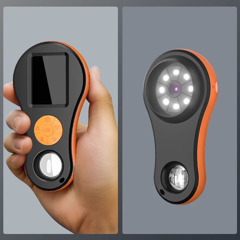 Lente d'ingrandimento digitale Microscopio video da 2,0 MP Schermo IPS da 2,0 pollici 8 LED con lente d'ingrandimento per Windows/Mac Scheda TF da 32 GB per opzione