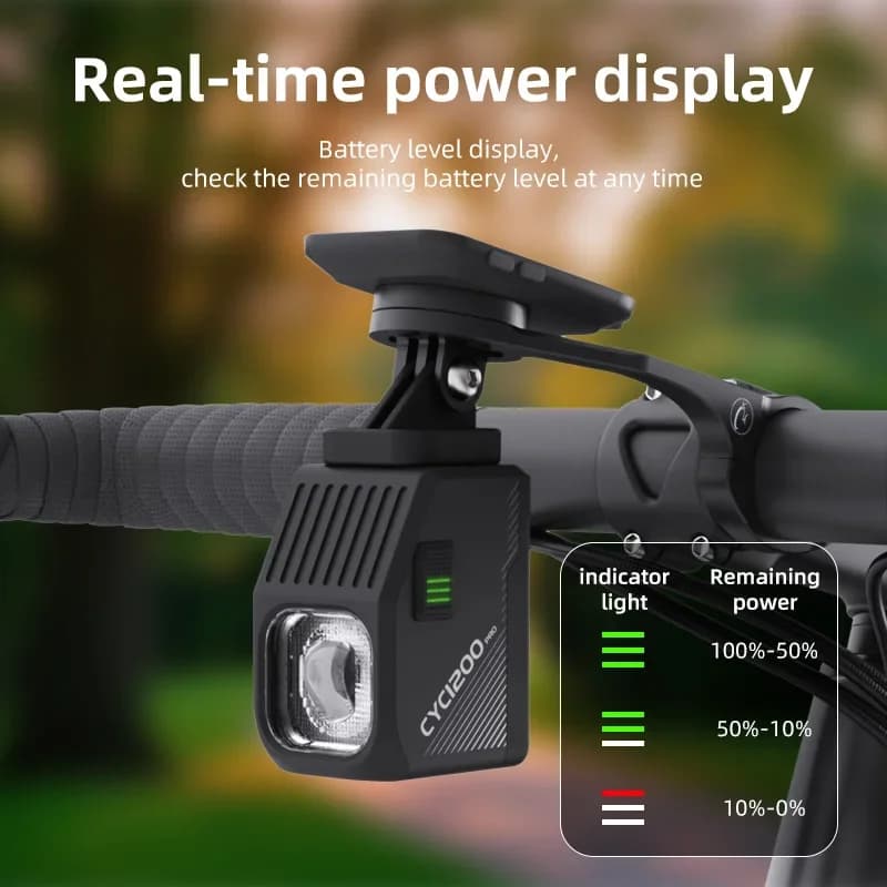 CYCLAMI 1200 lumen Cutoff Line Wireless remote control for bicycle Front hanging lamp Slinglight Type-C Rechargeable cycling light