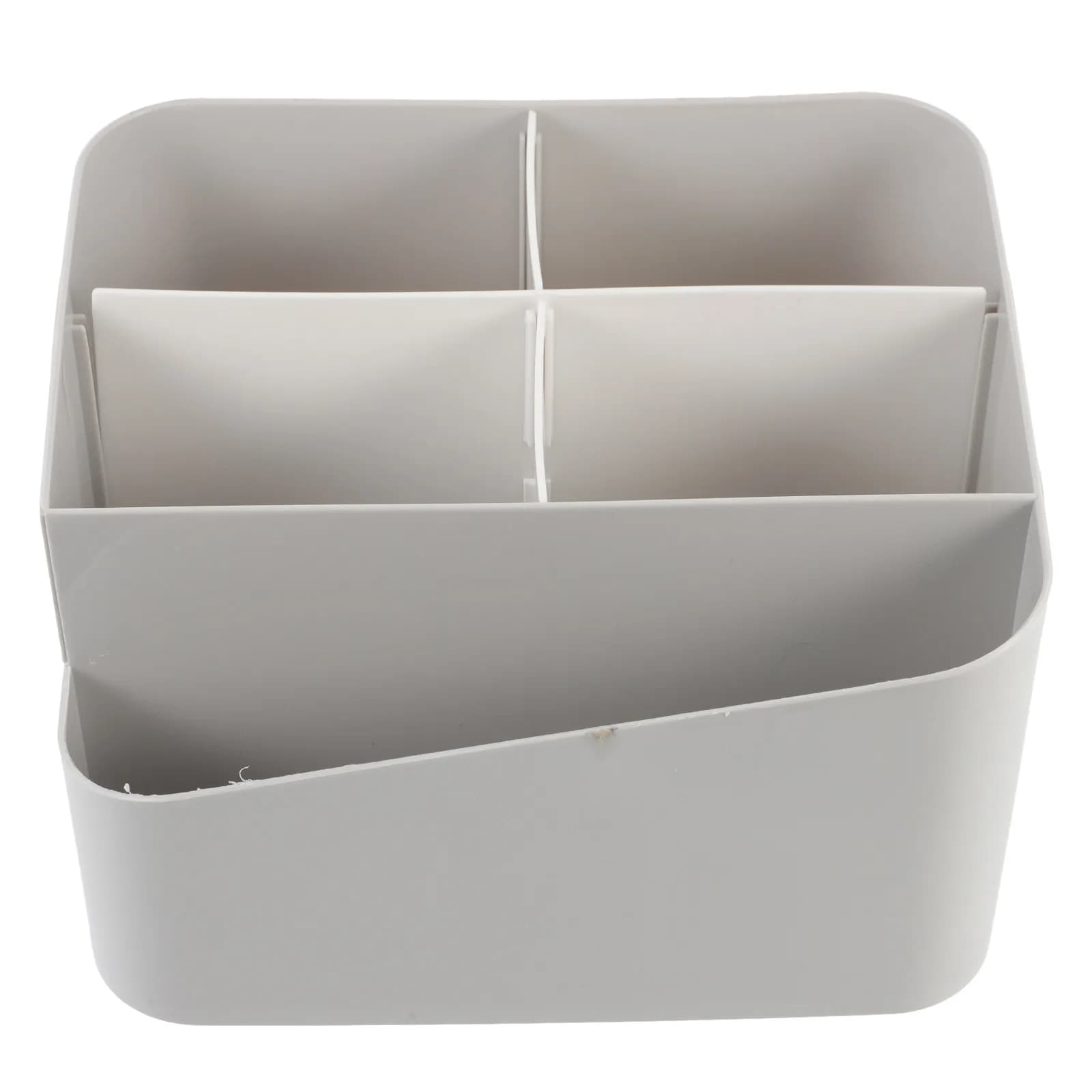 Makeup Organizer Cosmetics Tray Multi-Compartments Desk Organizer Vanity Storage Makeup Supplies Holder for Women Girls