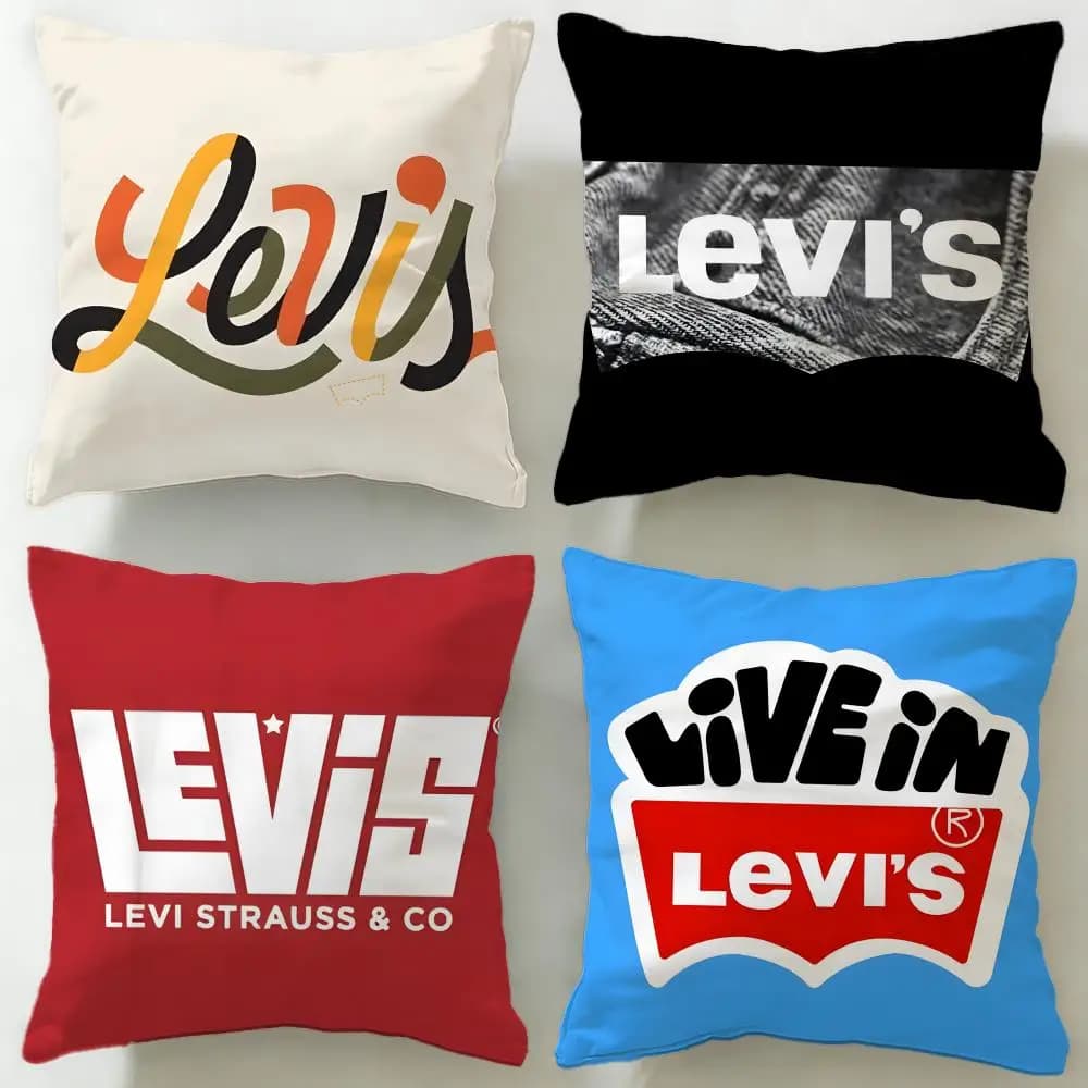 Fodera per cuscino classica del marchio di moda Levi's, morbida e facile da lavare – versatile per divano, letto, viaggi e ufficio
