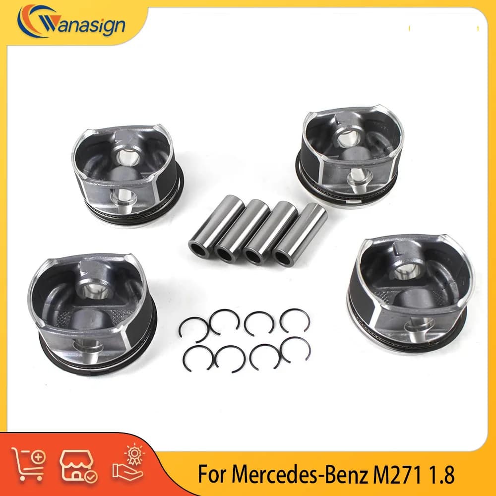Parti del motore Pistone Anelli Set Fit 1.8 L L4 Gas M271 Per Mercedes-Benz Classe C Classe SLK CLK M271 1.8T 2710302217