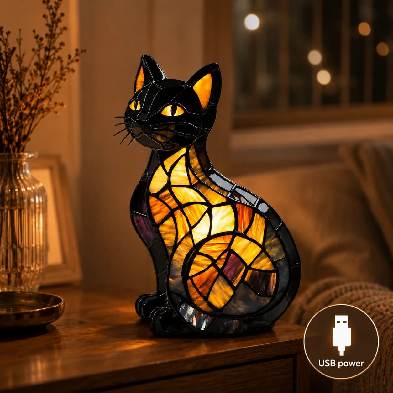 Cute LED Dog Night Light Artistic Puppy Shaped Decorative Lamp, Modern Atmospheric Bedside Desk Decor Unique Small Ornament Gift