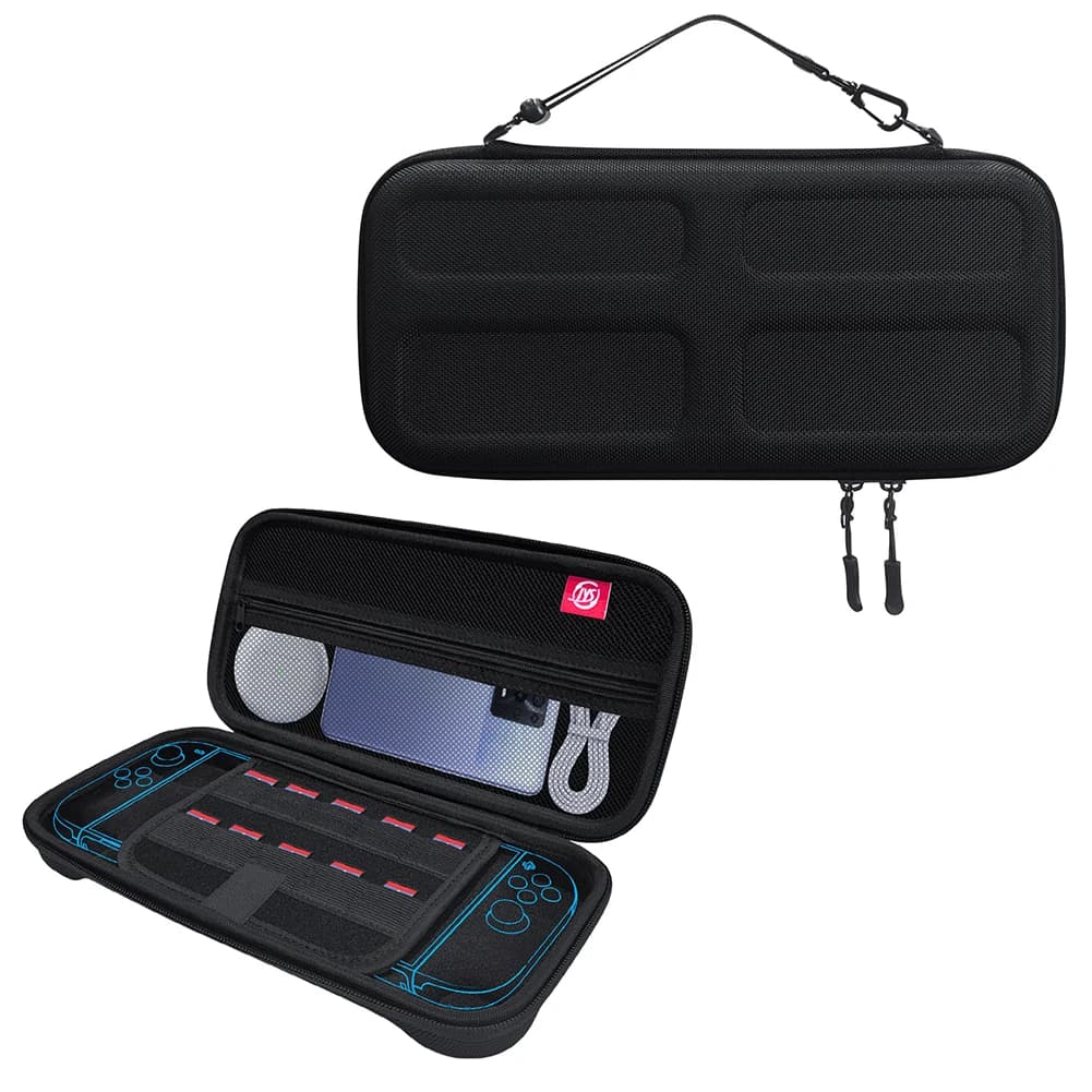 Custodia da trasporto in EVA per Nintendo Switch 2, borsa a tracolla antiurto con 10 slot per schede di gioco per console portatile Switch 2