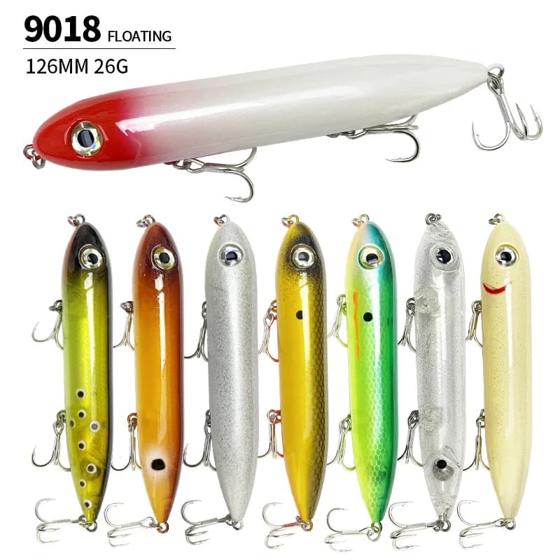 Pencil floating artificial bait 126MM 26G, surface artificial bait 126F Walking The Dog Swimbait, fishing supplies